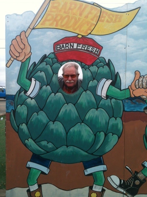 Henry in artichoke_0.JPG