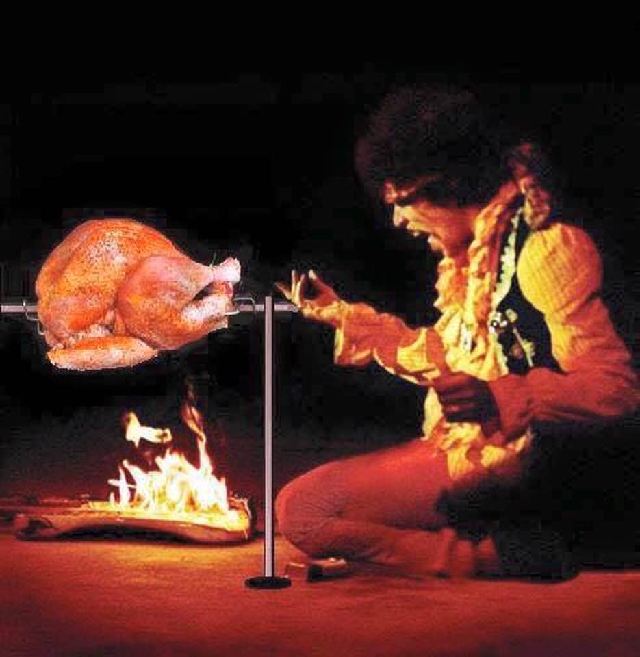 Jimi Hendrix roasting turkey.jpg