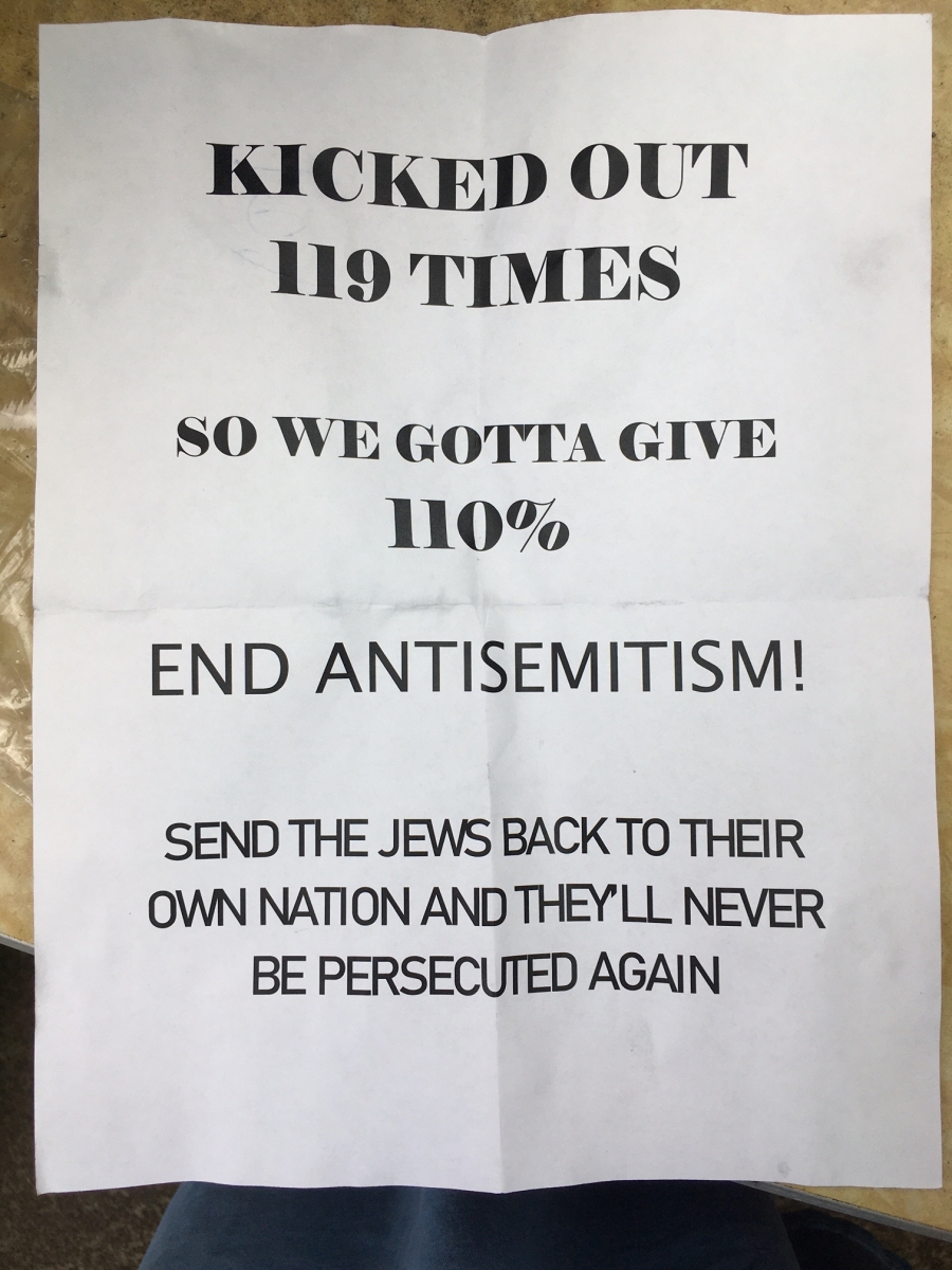 anti semitic message_0.JPG