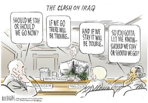 TheClash_ShouldIStayOrShouldIGo_Iraq_U.S.Policy_cartoon_Gen.Petraeus_BushAdministration.jpg