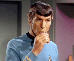 spock drinking.gif